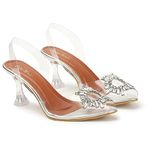 Retro Walk Fashionable Heels for Girls and Women 2137_Silver