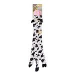 SPOT Skinneeez Crinklers | Stuffless Dog Toys with Squeaker For Small Dogs | Crinkle Toy For Small Puppies | 23" | Cow Design | By Ethical Pet