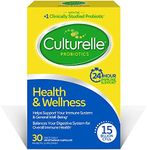 Culturelle Health & Wellness Daily Immune Support Formula, One Per Day Dietary Supplement, Contains 100% Naturally Sourced Lactobacillus GG –The Most Clinically Studied Probiotic†, 30 Count