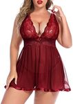 Avidlove Plus Size Lace Babydoll Li