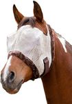Kensington Fly Mask Fleece Trim for Horses - Protects Face, Eyes from Flies, UV Rays While Allowing Full Visibility - Breathable Non Heat Transferring, Perfect Year Round, (XL, Grey)