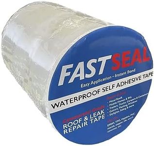 FastSeal RV Roof Tape, 12" x 50' White, RV Sealant Tape for Camper Roof Repair, Trailer Roof Sealant, Stop Camper Roof Leaks, UV-Resistant - Eternabond Equivalent (12" x 50', White)