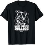 Funny Proud Old English Bulldog coolest people gift dog T-Shirt