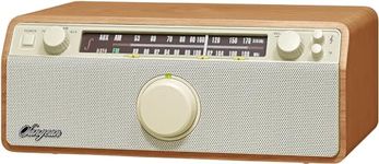 Sangean WR-12 AM/FM Analog Wooden Cabinet Receiver (Walnut)