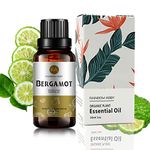 Bergamot Essential Oil (30ML), 100% Pure Natural Organic Aromatherapy Bergamot Oil for Diffuser, Massage, Skin Care, Yoga, Sleep