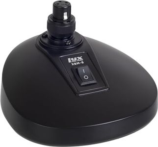 LyxPro XBM-8 Microphone Desktop Base with Built-in XLR Socket for Podium & Gooseneck Microphones Anti-slip Table Top Base On/Off Switch