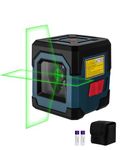 Laser Level,RockSeed Green Cross Laser Level Horizontal and Vertical Line Rotatable 360 Degree Self Levelling Laser Level with Manual/Self-Leveling Mode Carrying Pouch,Battery Included
