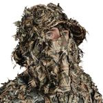 QuikCamo Realtree & Mossy Oak 3D Leafy Camo Face Mask Bucket Hat for Men Deer Duck and Turkey Hunting (Fully Adjustable OSFM)