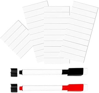 Baseball Lineup Magnets 60Pcs - 0.5x2.0 Inch Strong Magnetism Magnetic, Reusable Baseball Coach Clipboard Magnets for Baseball & Softball Teams | Durable Lineup Board Magnet for Dugout