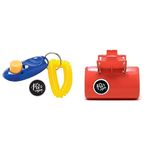 The Pets Company Pet Training Clicker with Wrist Strap for Dogs, Cats and Birds, Colour May Vary & The Pets Company Dog Poop Scooper, Small