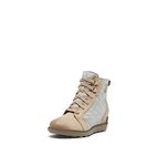 SOREL Women's Evie II NW Lace Boots - Omega Taupe, Wet Sand - Size 7