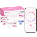 MomMed Ovulation Test Strips, 105 LH Ovulation Predictor Kit with Free 105 Collection Cups, Accurately Track Ovulation Test, High Sensitivity Result for Women Home Testing