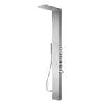 Blue Ocean ™ 65” Stainless Steel SPS8852 Thermostatic Shower Panel Column System with Rainfall Shower Head, Body Nozzles, and Handheld Shower Head, Shower Tower