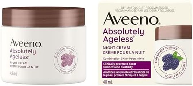 Aveeno Absolutely Ageless Night Cream/Aveeno Absolutely Ageless Restorative Night Cream, Anti Aging Moisturizer, Vitamins, Blackberry Complex, 48-mL