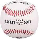 Champion Sports Syntex Leather Cover Official Size and Weight Soft Compression Baseballs - Polyurethane Center - Pack of 12 - Level 5 (Ages 10+)