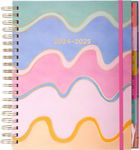 2024-2025 Eccolo Large Spiral Agenda Planner, Hardcover, Weekly & Monthly Views, 18 Tabbed Months, Inspiring Graphics and Quotes (Extra Large - 9" x 10.5")