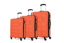 American Tourister KAM Harrier SP 3 Piece Polypropylene Luggage Set - Carrot (Orange)