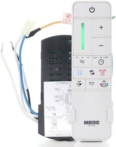 Anderic MR205A-D / TR198B Replacement Ceiling Fan Remote Control Kit for Marlon Home Decorators Collection and Others - MR205A-D / RRTR198B