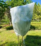 Garden Fleece Plant Frost Protection: 70GSM 80cm×100cm Horticultural Fleece with Zip Winter Plant Cover for Olive Tree Potted Palms Shrub Easy to Use Wind Protection Beige