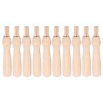 VICASKY Felting Needles: Needle Felting Needles - Felting Needles Embroidery Replacement - 10Pcs Wooden Handle for Felting Needles Punch Needle Handles Poking Wood Embroidery Replacement Tools