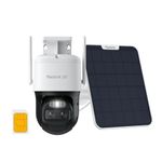 Reolink 4K 4G Solar Security Camera Outdoor with Auto-Tracking-Zoom, 360° PTZ No WiFi Security Camera Wireless with SD Card Slot, 8MP HD Color Night Vision, AI Detection, TrackMix LTE + Solar Panel