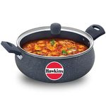 Hawkins Ceramic Nonstick Handi, 5 Litre, Induction Biryani Pot, Granite Casserole (ICH50G)