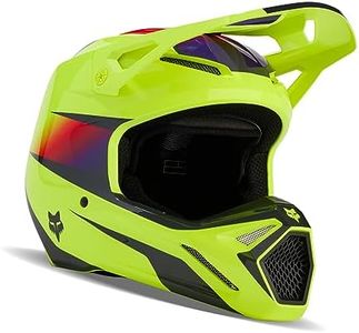 Fox Racing V1 Motocross Helmet, Flora Yellow, Small