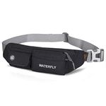 WATERFLY Waist Bag Running Belt Sports Fanny Pack Jogging Walking Riding Travel Waist Pack Money Belt Pouch for Men Women(Small)