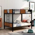 Full Over Full Metal Bunk Beds with