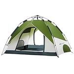 Moon LENCE Pop Up Tent Family Camping Tent 4 Person Tent Portable Instant Tent Automatic Tent Waterproof Windproof for Camping Hiking Mountaineering