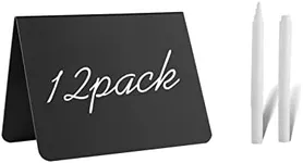 12 Pack 4"x3"Mini Chalkboard Signs 