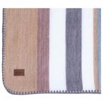 QISU Alpaca Wool Blanket Throw | Large, Beautiful, Warm, Variegated | 85 x 65 inches | Ultra-Soft, Hypoallergenic and Breathable | Non-Itchy or Scratchy Fabric (Pastel Grey Rocks & Creek)