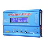 KKnoon Balanced Charger, 80W 6A Lipo Battery Balance Charger Discharger for LiPo,Li-ion,Li-Fe,LiHV Battery (1-6S), NiMH,NiCd (1-15S), Rc Hobby Battery Balance Charger