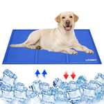 LITOSKY Dog Cooling Mat Large 90x50cm, Pet Cool Mat Non-Toxic Gel, Pressure Activated Self Cooling Pad for Dogs Cats Puppy, Pets Sleeping Cooling Bed in Hot Summer, Waterproof