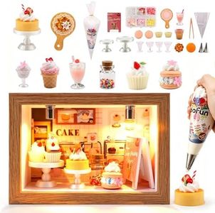 BoFUN Make Mini Dessert Craft Kit for Teens &Adults with Display Frame