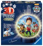 Ravensburger 11842 Paw Patrol Night Light-72 Pieces Puzzle Ball, Yellow