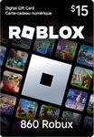 Roblox Digital Gift Code [Redeem Worldwide - Includes Exclusive Virtual Item] 860 Robux - PC [Online Game Code]