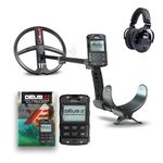 XP Metal Detectors DEUS II RC - 11" FMF Coil with WSAII-XL wireless headphones bundle - waterproof and multifrequency metal detector with XP DEUS II Remote Control & S-Telescopic Stem