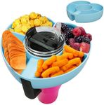 AWINNER Compatible for Stanley Cup 30 oz Snack Bowl with Handle, Reusable Silicone Accessories (Blue, 30 oz)