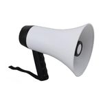 Portable Megaphone Bullhorn, 30W Power Speaker, Features 300S Recording, 500M Transmission Distance, and 10 Hours Long Lasting 1500mAh Battery