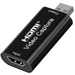 AOGITKE Audio Video Capture Cards 4k Link Card HDMI to USB 2.0 Record to DSLR Camcorder Action Cam Computer Capture Device for Streaming, Live Broadcasting, Video Conference, Teaching, Gaming