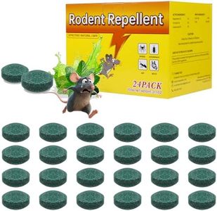 24 Pack Mouse Rodent Repellent, Peppermint Lemon Oil Mice Repellent for Squirrel Rats Spider Pests, Natural Deterrent for Kitchen, Warehouse, Car, Indoor, Outdoor, Safe for Pets Family