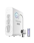 Waterdrop Reverse Osmosis System, Tankless RO Water Filtration System, 800 GPD Fast Flow, 3:1 Pure to Drain, LED Purifier, Smart Faucet, TDS Reduction, Commercial and Household Usage, G3P800