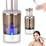 Ideashop Electric Makeup Brush Cleaner, Automatic Spinning Brushly Pro Makeup & Cosmestic Brush Cleaner, Deep and Gentle Cleaning Brush Blender for All Size Beauty Makeup Brushes, Gift for Women Wife