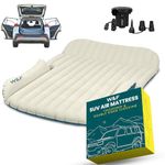 WEY&FLY SUV Air Mattress Thickened and Double-Sided Flocking Travel Mattress Camping Air Bed Dedicated Mobile Cushion Extended Outdoor for SUV Back Seat 4 Air Bags