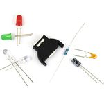 PCB Repair kit for SEGA Dreamcast Controller Ports, Battery Holder, Fuse Capacitor, Resistor, Capacitor (Battery Holder 1pcs)