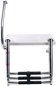 Amarine-made Boat Out-Board Outboard Swim Fiberglass Platform with 3-Steps Ladder