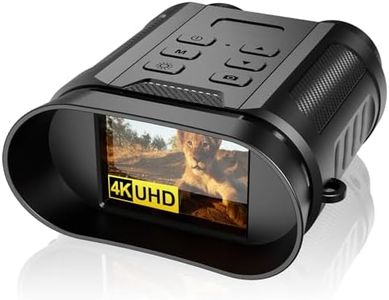 Coolifepro Night Vision Goggles, 30MP 4K 2500mAh Rechargeable 8X Digital Infrared Night Vision Binoculars with 2.4" TFT LCD Night Vision Scope up to 984ft/300m for Spotting Hunting（with 32GB Card）