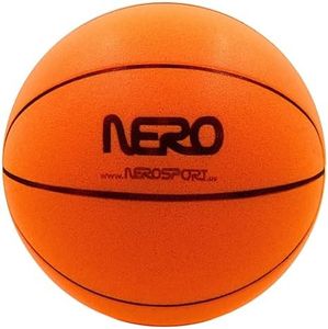 NERO SPORT Ninja Silent Indoor Basketball, Soft Foam, Size 7 | Quiet bounce for indoor dribbling and ball handling practice at home; soft foam construction for ages 6 and up.