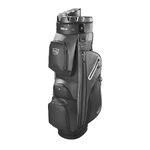 Wilson Staff Golf Bag, I Lock Dry Cart Bag, Trolley bag, 14 Compartments for Various Golf Clubs, Black/Silver